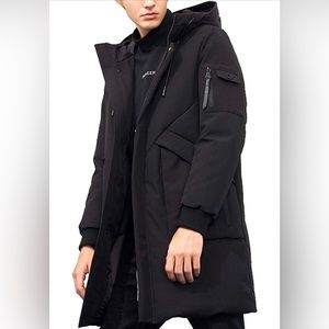 Pioneer Camp Men’s Winter Cost WaterRepellent Windproof Hooded Padded Jacket, L